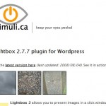 本站使用的WordPress插件－Lightbox 2